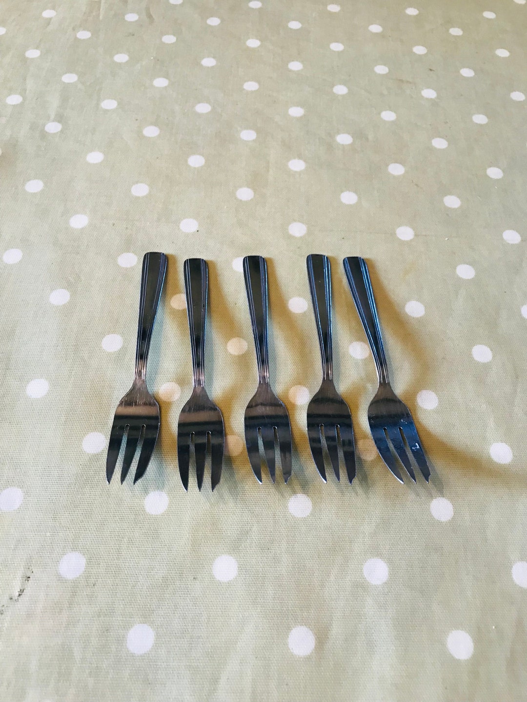 Cake Forks, Cake Fork, Cake Eating Forks, 5 Cake Cutlery, Teatime