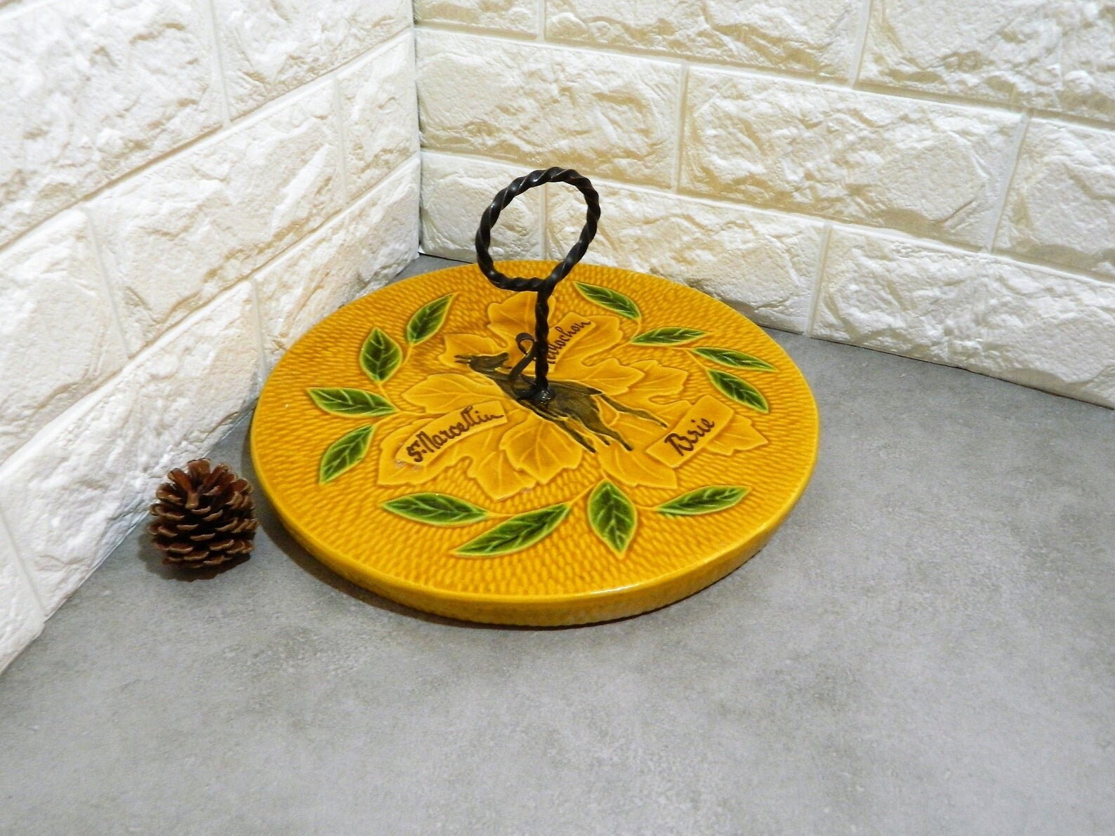 Planche à Fromage, Assiette Plateau de Fromages, Français Rétro, Français Vintage, Kitchenalia, Made