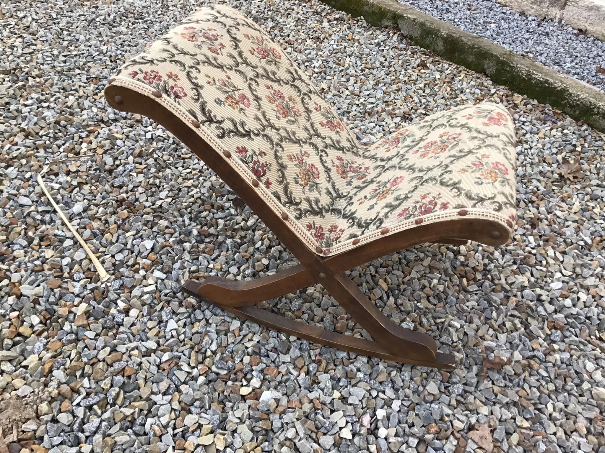 Vintage French French Footstool French Footrest Rocking Etsy UK