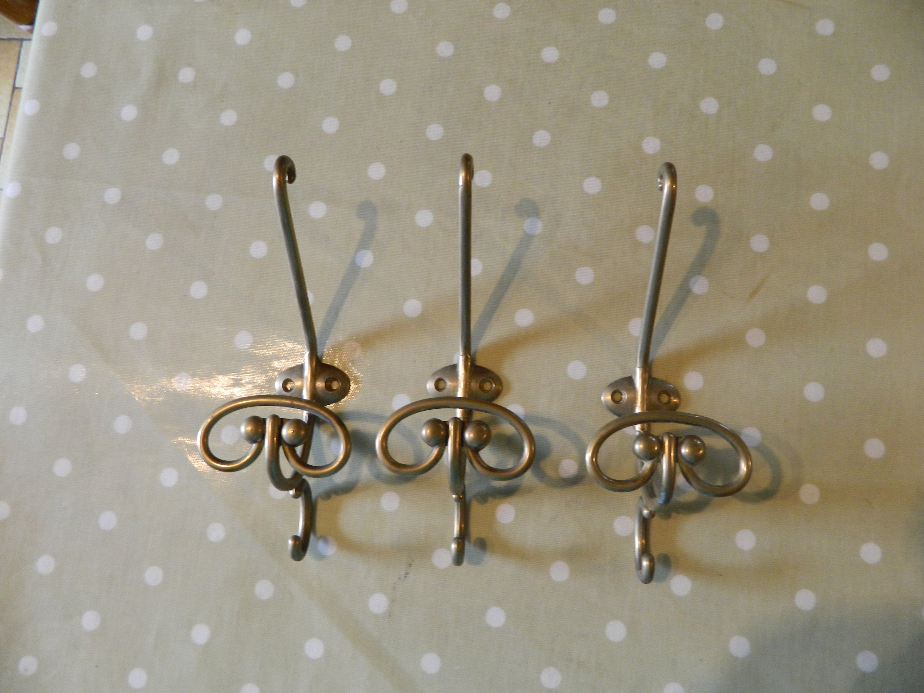 Français Laiton, Crochets à Manteau, Vêtements, Cintre, Muraux, Serviettes, Français Vintage, Cadeau