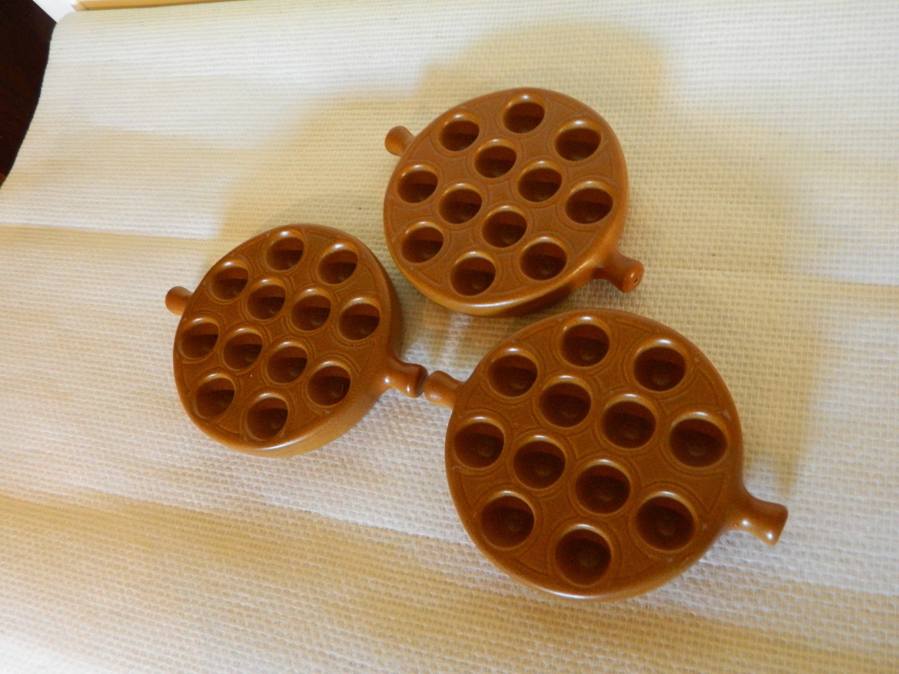 Plat Escargot, Escargot Français, Plats d'escargots, Ensemble de Trois, Plat Pour Escargots, Françai