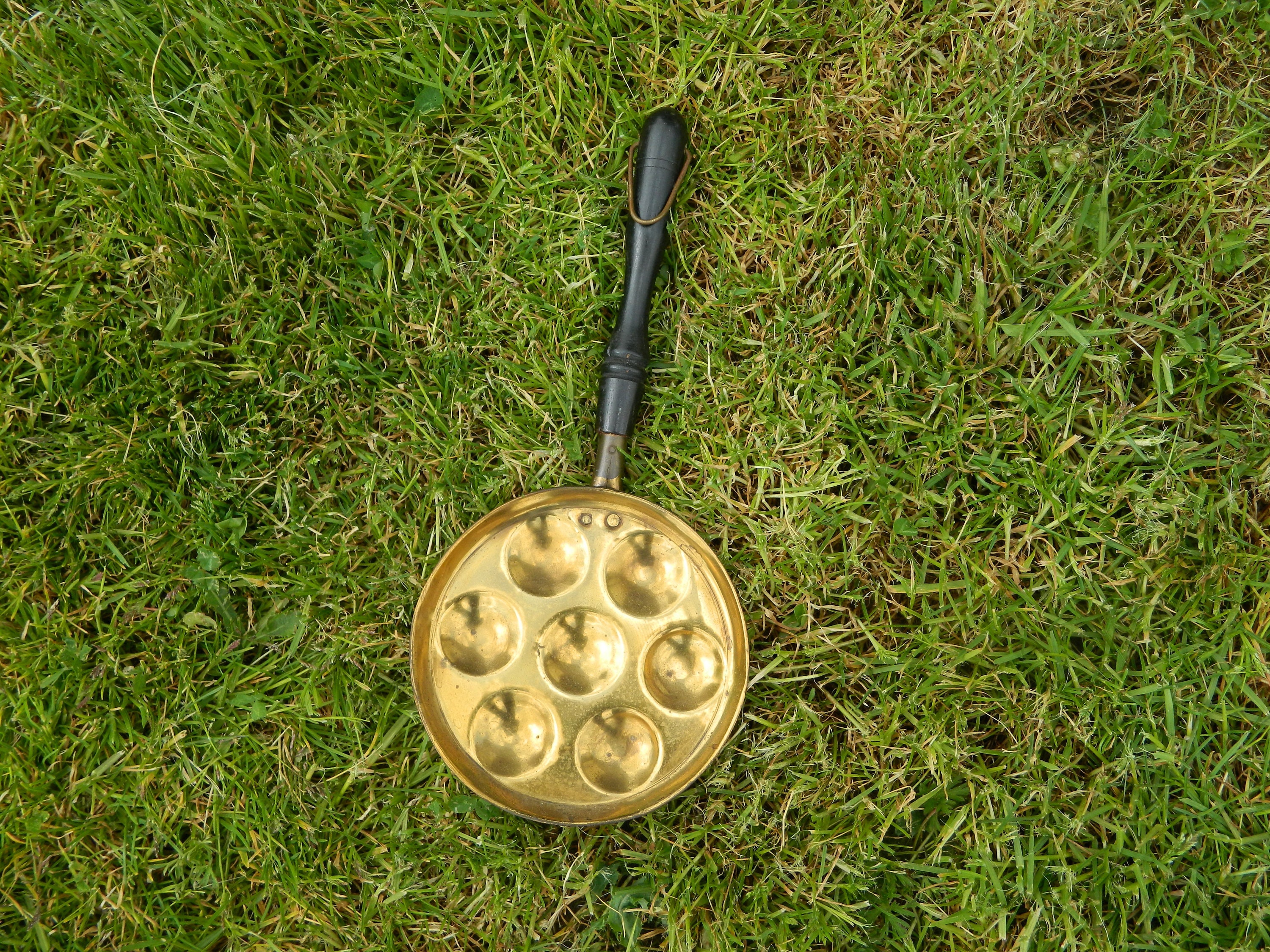 Vintage Français Pan Small Handle Wall Hanging Decor Hand Gift Display/ Vintage, Poêle Aebleskiver