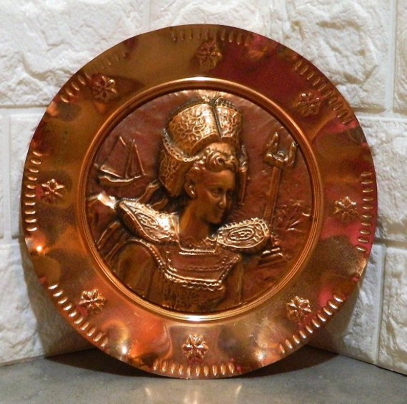 Copper plate copper wall decor copper hanging plate French Etsy