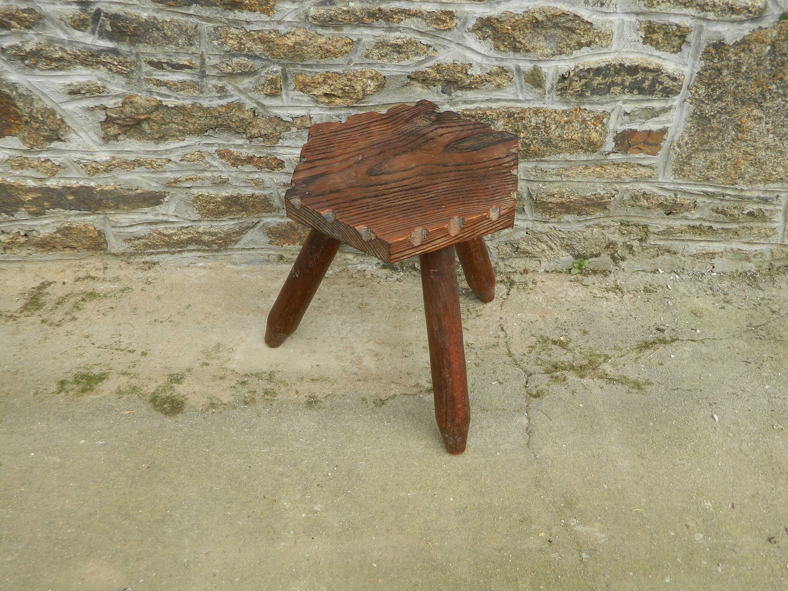 tabouret En Bois Vintage,
