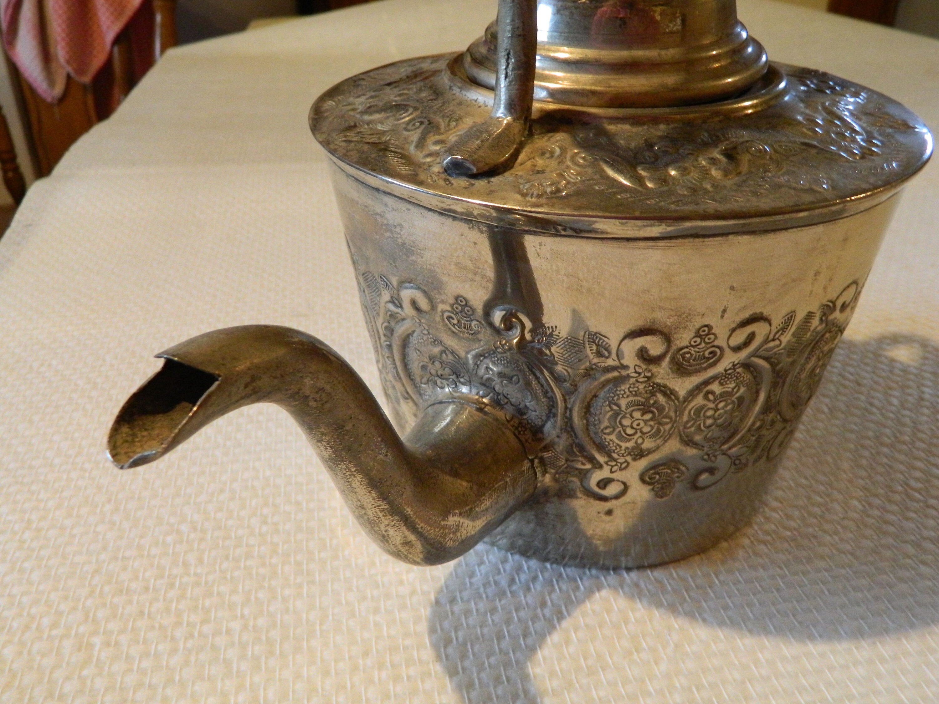 Plated kettle, plated kettles, French vintage, French kettle, vintage