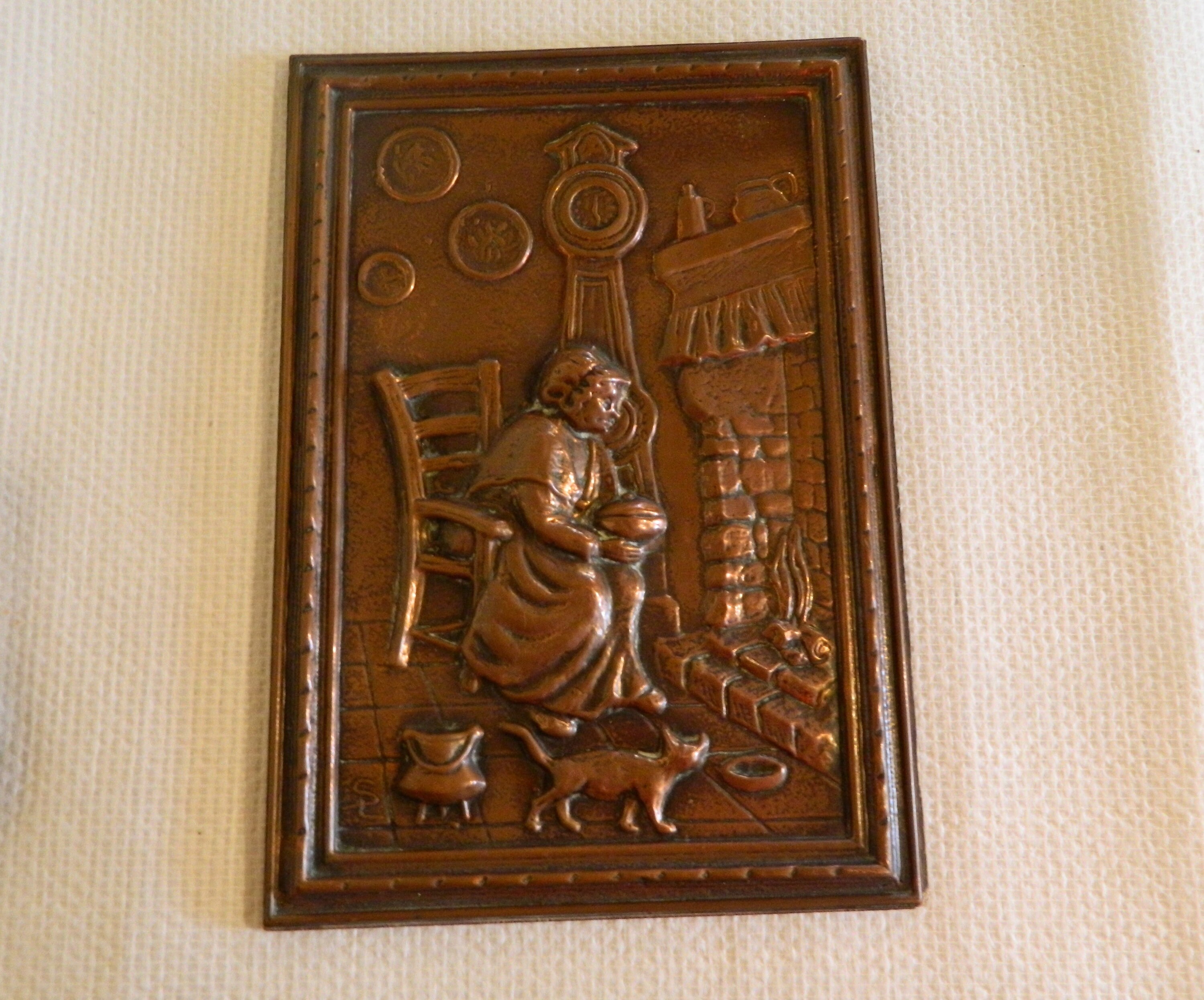 Copper Plate Copper Wall Decor Copper Hanging Plate French Etsy