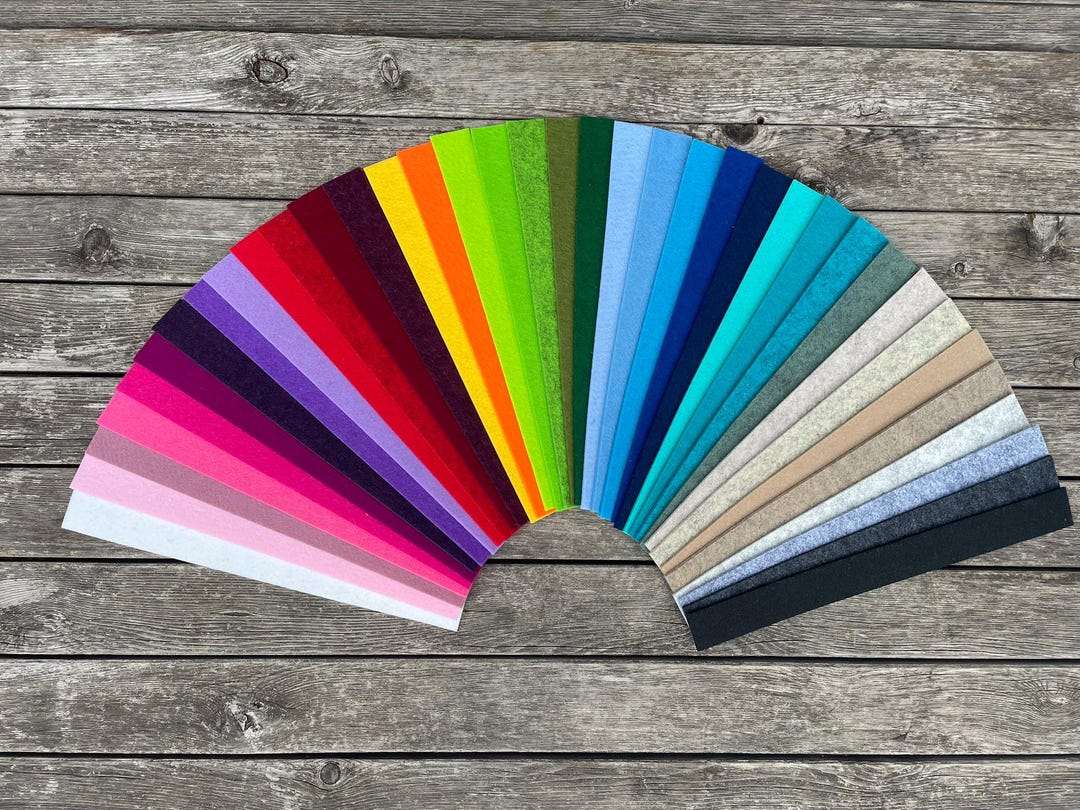37x Felt Ribbons in a Set 30x3x0.3 Cm or 25x4x0.3 - Etsy
