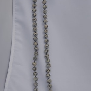 Very beautiful necklace made of Dalmatian Jasper beads