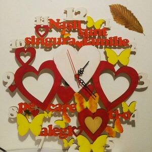 Ceas cu fluturi pentru Nasi/Butterfly watch for Godparents CDR file (2 files)