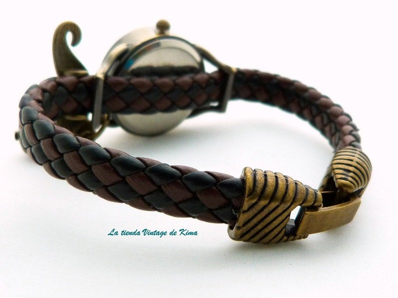 Wrist Watch braided leather afbeelding 3