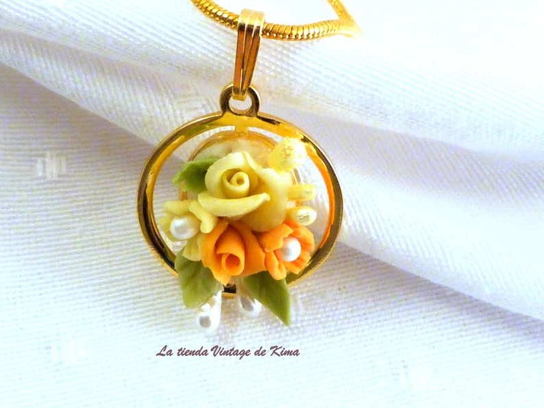 Pendant with tiny flowers Bild 5