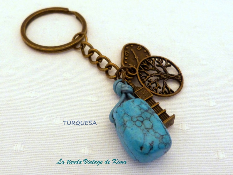 Keyrings with semiprecious stones image 3