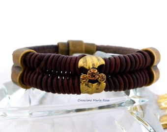 Leather bracelet for women eights