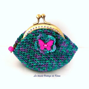 Crochet Purse Spring Butterfly Bild 2