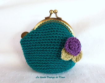 Emerald Green Crochet Purse