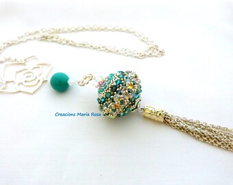 Bakou Crystal Necklace AB / Blue