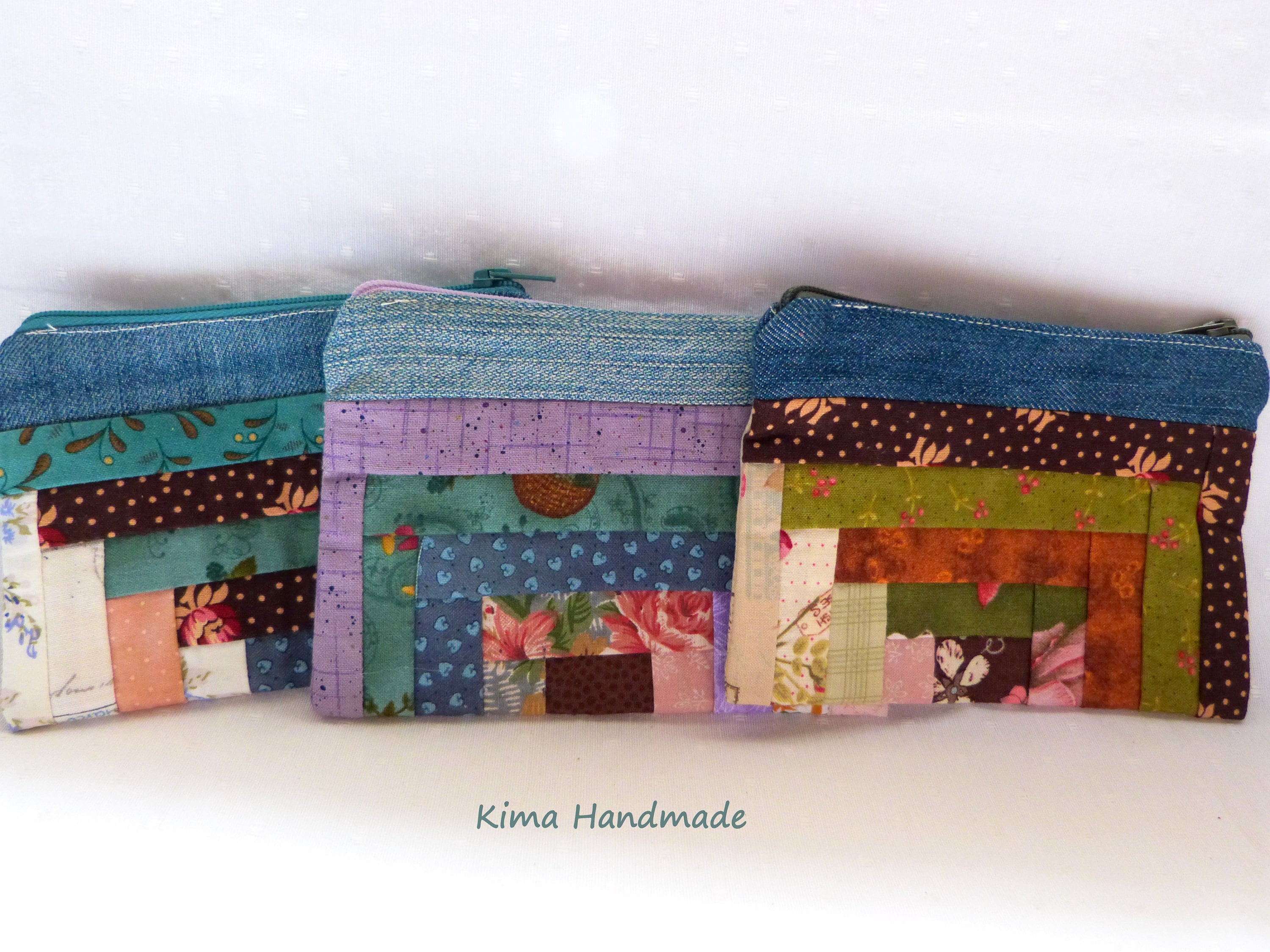 Hacer Monederos Monederos De Patchwork Con Cremallera Doble