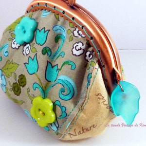 Purse fabric with nozzle Turquoise Bild 2