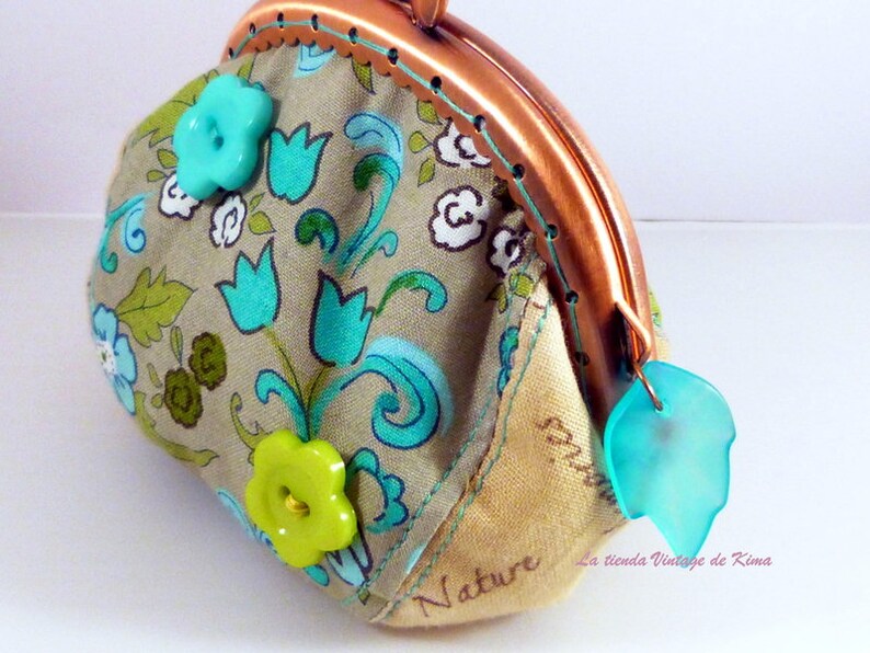 Purse fabric with nozzle Turquoise Bild 2