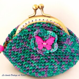 Crochet Purse Spring Butterfly Bild 1