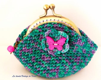 Crochet Purse - Spring Butterfly