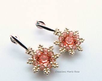 Earrings 925 silver and Swarovski