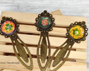 Mandala bookmarks, lucky bookmarks, unisex bookmarks, bookmarks, book accessories