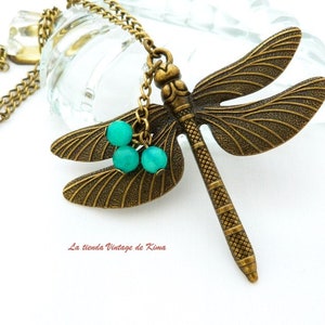 long Necklace big Dragonfly image 1