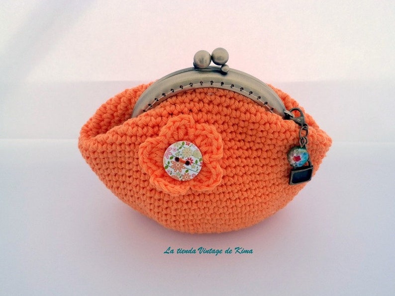 Crochet Purse-Orange immagine 1