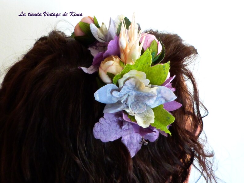 handmade tiara women tiara bridesmaids headband flower headband Flower tiara with fabric for brides perfect guest headband