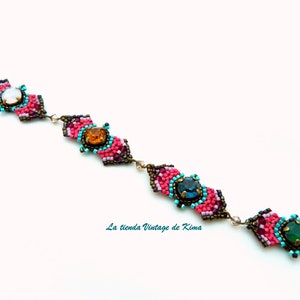 Bracelet with Swarovski art deco image 4