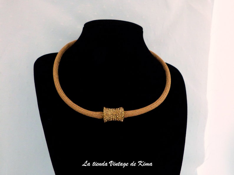 Women golden choker afbeelding 1