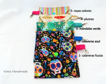 Bolsas para higiene intima,bolsas tela calavera mexicana,bolsas rayas,bolsitas multiusos,bolsas para compresas,bolsas para toallitas intimas