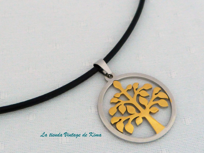 Double-sided unisex pendant tree of life image 1