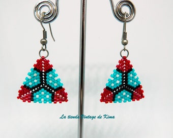 Pendientes triángulo boho