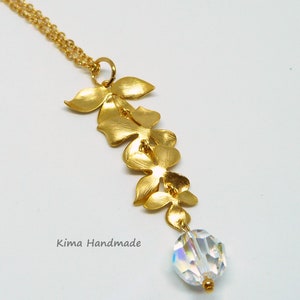 Gold pendant with natural pearl image 2