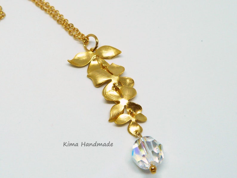 Gold pendant with natural pearl image 2