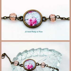 Vintage style bracelets with pictures Flor