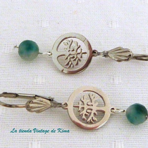 Boucles d'oreilles arbre de vie, boucles d'oreilles main de Fatima, boucles d'oreilles acier inoxydable, boucles d'oreilles pendantes, boucles d'oreilles agate, boucles d'oreilles femme, boucles d'oreilles longues image 6