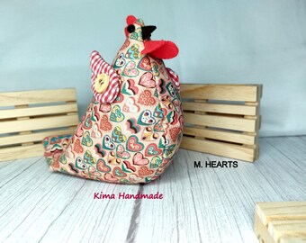 Fabric mobile phone stand, chicken stand, funny mobile phone stand, chicken-shaped pillow mobile holder, original gift,