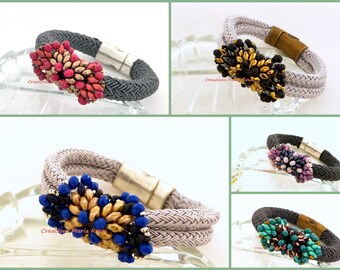 Bracelets for women with handmade piece