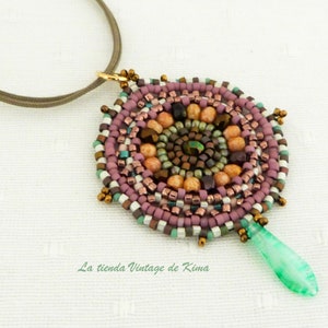 Boho style pendant mandala image 1