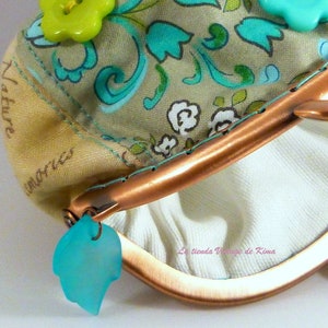 Purse fabric with nozzle Turquoise Bild 3