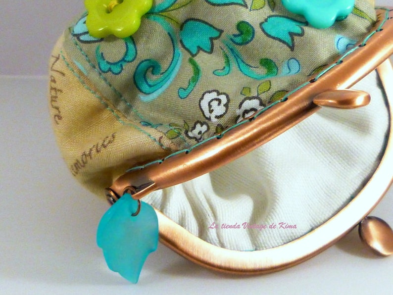 Purse fabric with nozzle Turquoise Bild 3