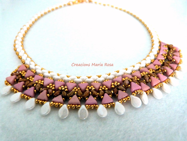 Glass bib necklace image 3