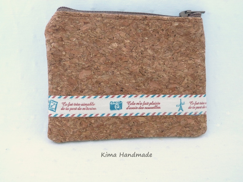 cork wallet handmade cork wallet small wallet cork wallet unisex man woman wallet natural cork purse