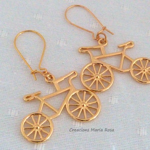 Set earrings and pendant bicycles image 3