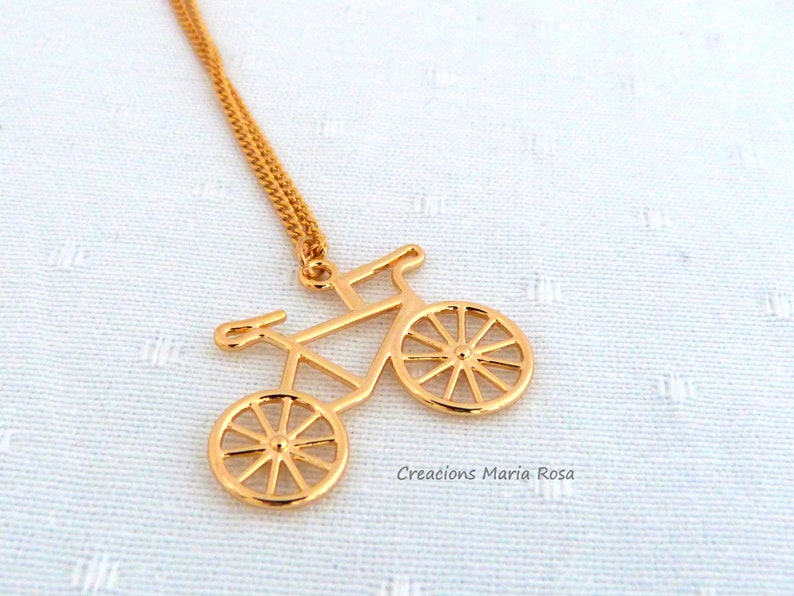 Set earrings and pendant bicycles image 4