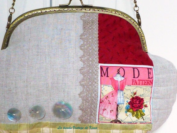 Bolsos de patchwork con boquilla sale