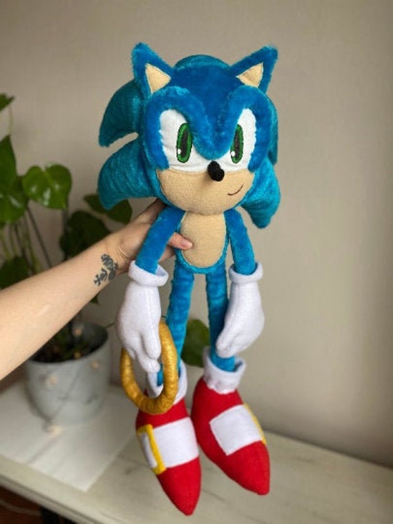 SONiC Custom Plush toy blue fast hedgehog Etsy